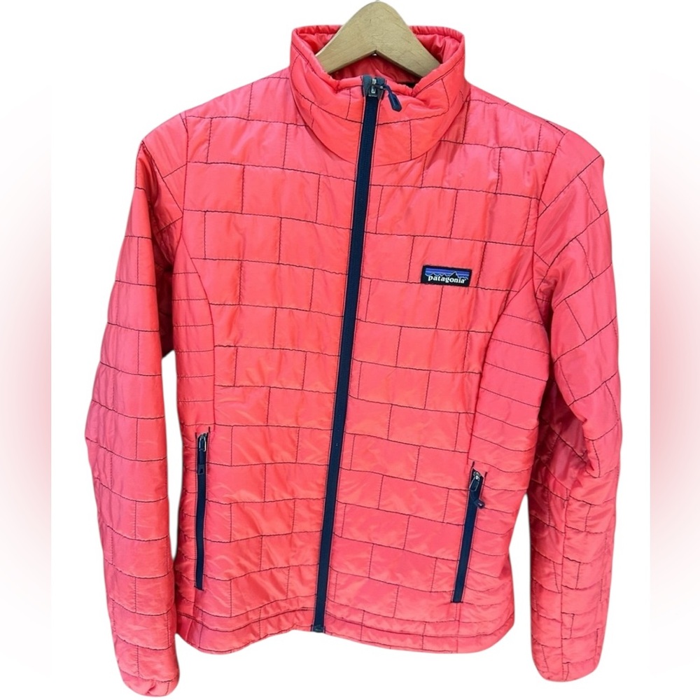 PATAGONIA Nano Puff Coral Women's Zip Up Jacket Size S